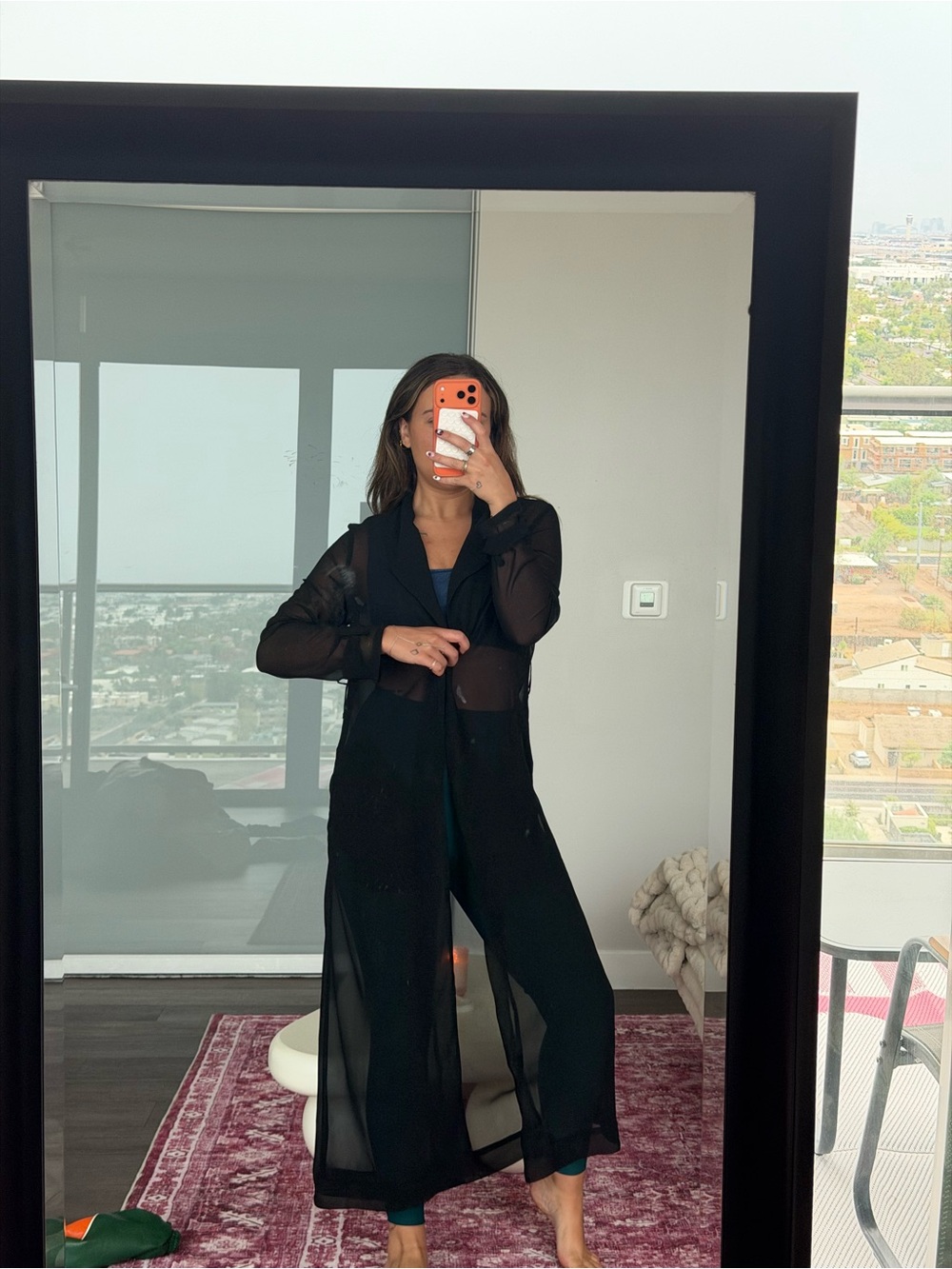Women’s Black Sheer Longline Jumpsuit